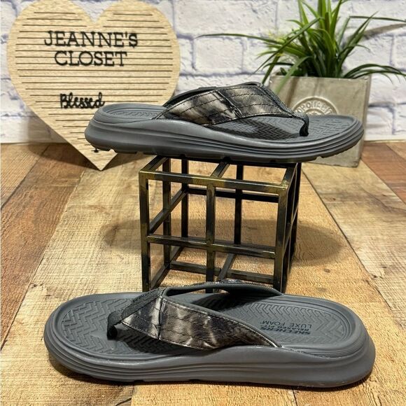 Skechers Relaxed Fit: Reggae - Gialto Mossy Oak Size Men’s 10 - Picture 2 of 8